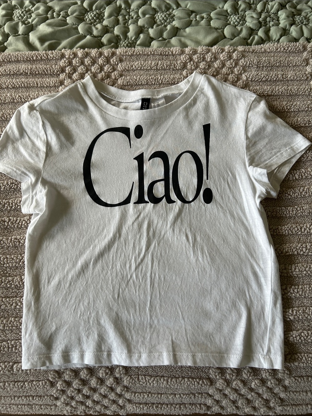 H&M Ciao!" Graphic crop top